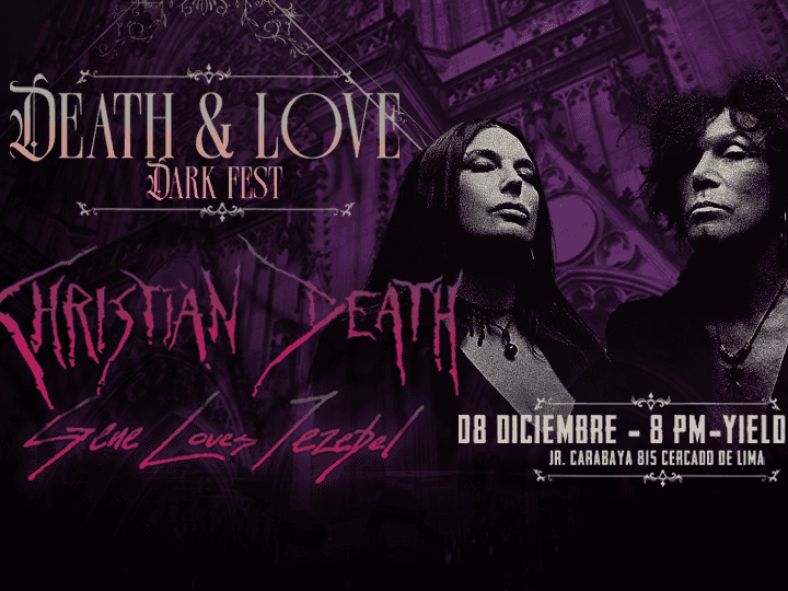 Christian Death y Gene Loves Jezebel: Gran noche gótica en Lima