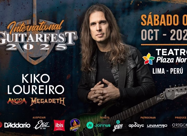 Kiko Loureiro regresa a Lima para la gran final de GuitarFest Perú 2025