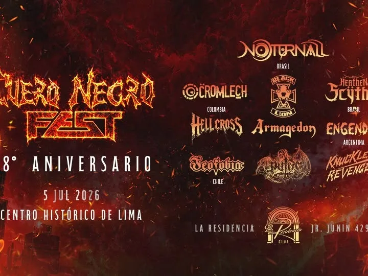 Cuero Negro Fest 2026:  ¡El fuego del metal encenderá Lima!