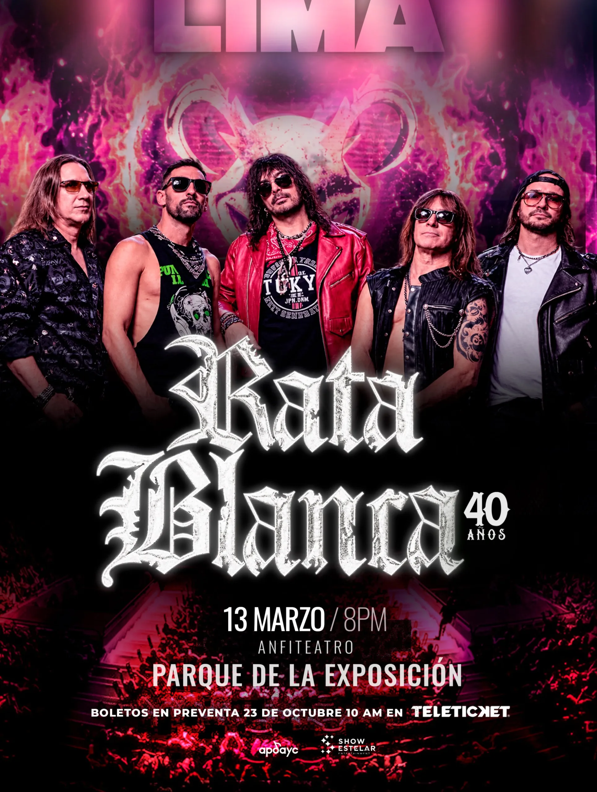 ¡RATA BLANCA CELEBRA 40 AÑOS EN LIMA!